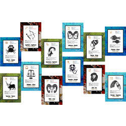 Jeu de cartes des signes astrologiques du Zodiaque