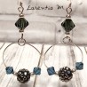 copy of Women's blue creole fancy earrings