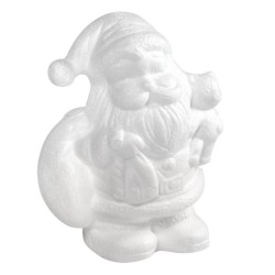 Santa Claus + Polystyrene Teddy Bear 17.5cm