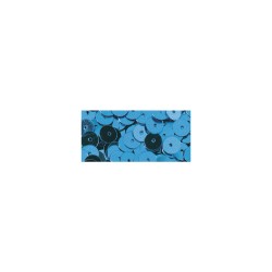 Paillettes lisses 6mm boîte 7g. bleu moyen