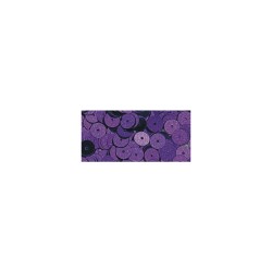 Paillettes lisses 6mm boîte 7g. lilas foncé