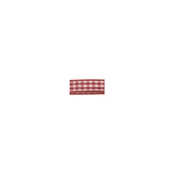 Red and white checkered ribbon