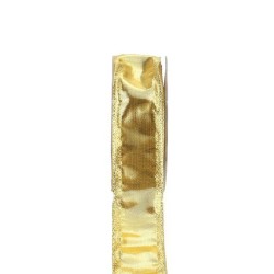 Gold reinforced ribbon 15mm