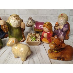 Ceramic Christmas Nativity Scene Characters