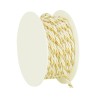 Cordon Crème et Or - 3 mm 3.5m