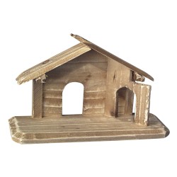 Small wooden Nativity scene