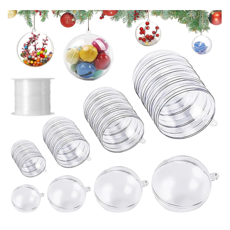 Transparent plastic ball 2 parts