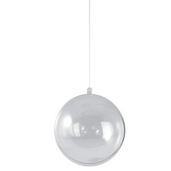 Boule en plastique transparente 2 Parties plusieurs tailles