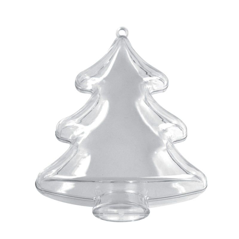 Sapin en plastique, 2 parties, 10 cm