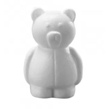 Polystyrene teddy bear 15 cm