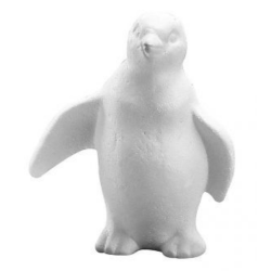 Pingouin en polystyrene. 19 cm