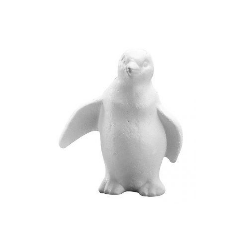 Pingouin en polystyrene. 19 cm