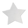 Decorative flat plastic star 8 cm