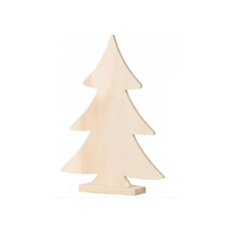 Sapin en bois sur socle 20 cm