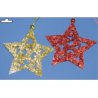 Glitter stars 8 cm