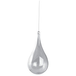 Goutte en plastique transparent - 2 parties