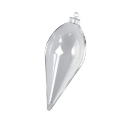 Transparent plastic cone 2 parts 12 cm