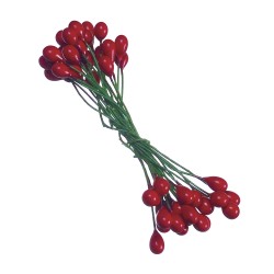 Bouquet Ilex red berries 6 mm 72pcs