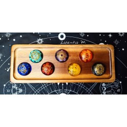 7 Chakra resin medallions