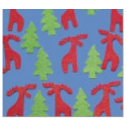 Felt miniatures "Reindeer + fir", assorted, 4.5-5 cm