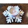 Ceramic Snowflake Candle Holder