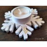 Ceramic Snowflake Candle Holder