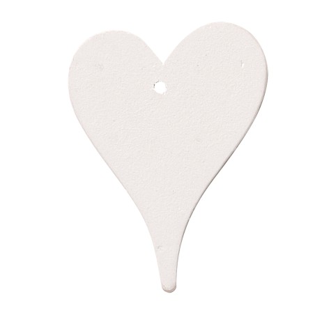 Petit coeur en bois blanc