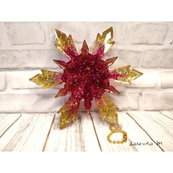 Resin snowflake - to hang - Christmas