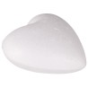 Rounded polystyrene heart 9 cm