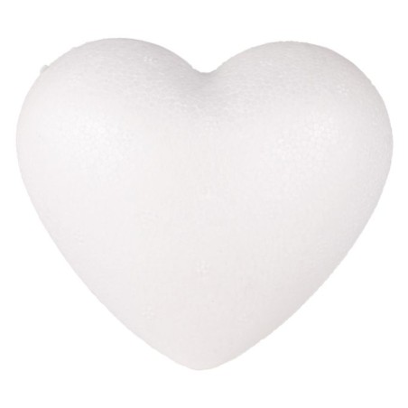 Rounded polystyrene heart