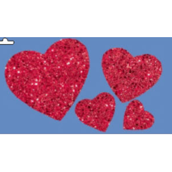 Red glitter heart