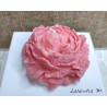 Peony candle in 2 colors - 7.5 cm - Vegetable wax