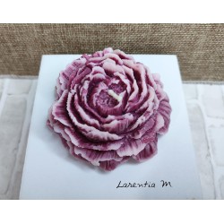 Peony candle in 2 colors - 7.5 cm - Vegetable wax