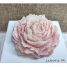 Peony candle in 2 colors - 7.5 cm - Vegetable wax