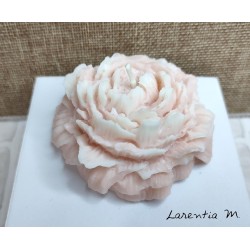 Peony candle in 2 colors - 7.5 cm - Vegetable wax