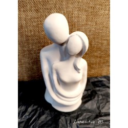 Embracing Couple Statuette - ceramic