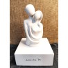 Embracing Couple Statuette - ceramic