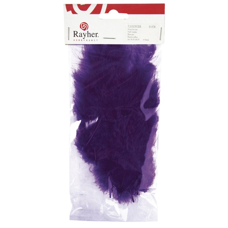 Downy feather 10-15 cm. tab.-LS 15 pcs