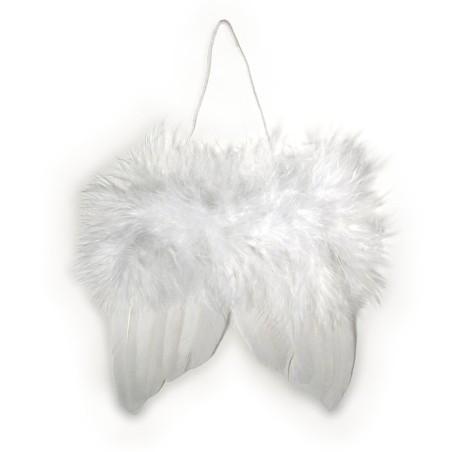 Ailes d'ange en plumes 5cm. sct.-LS 2pces