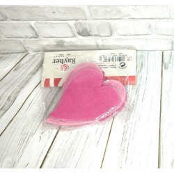 Felt hearts, 6+8 cm, 2 colors, 4 pieces