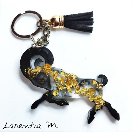Porte-clés signe Astrologique en résine