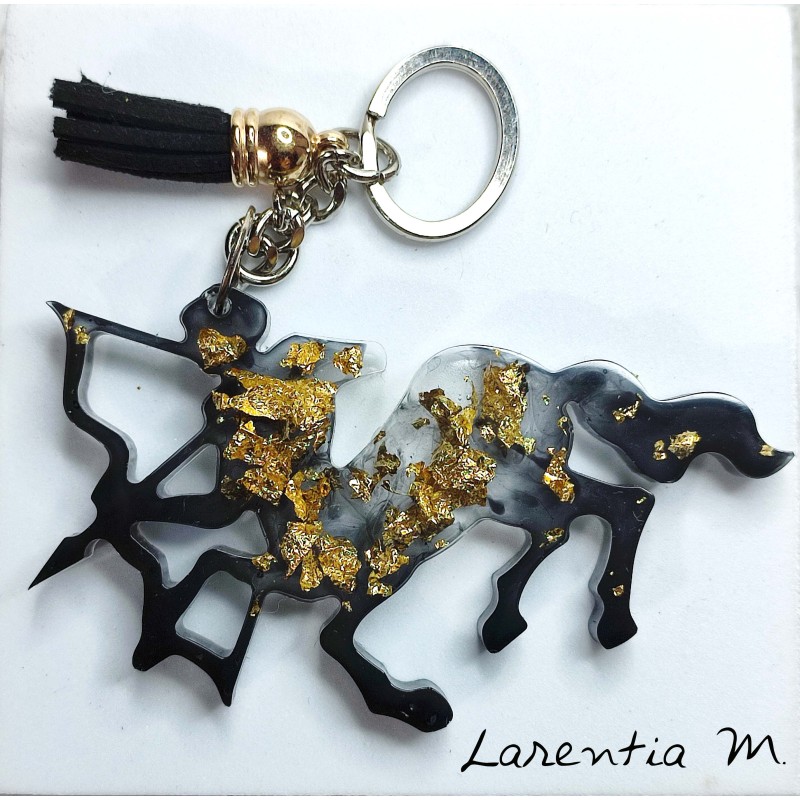 Resin astrological sign keychain Resin astrological sign keychain