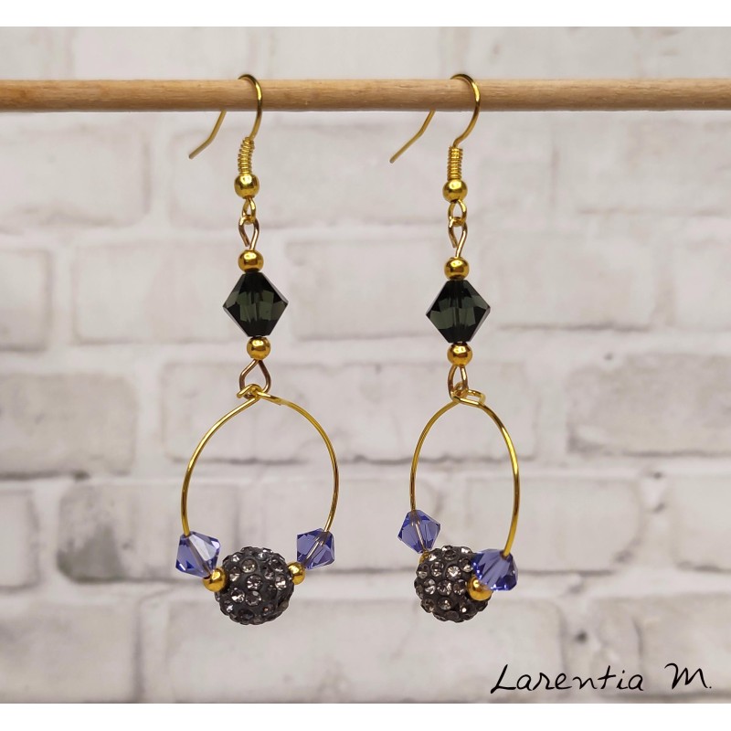 Boucles d’oreilles pendantes créoles fantaisie pour femme Boucles d’oreilles pendantes créoles fantaisie pour femme