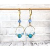 Boucles d’oreilles pendantes créoles fantaisie pour femme