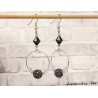 copy of Women's blue creole fancy earrings