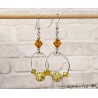 Boucles d’oreilles pendantes créoles fantaisie pour femme