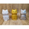 Small handmade cat, made of ceramic powder 8.5cm