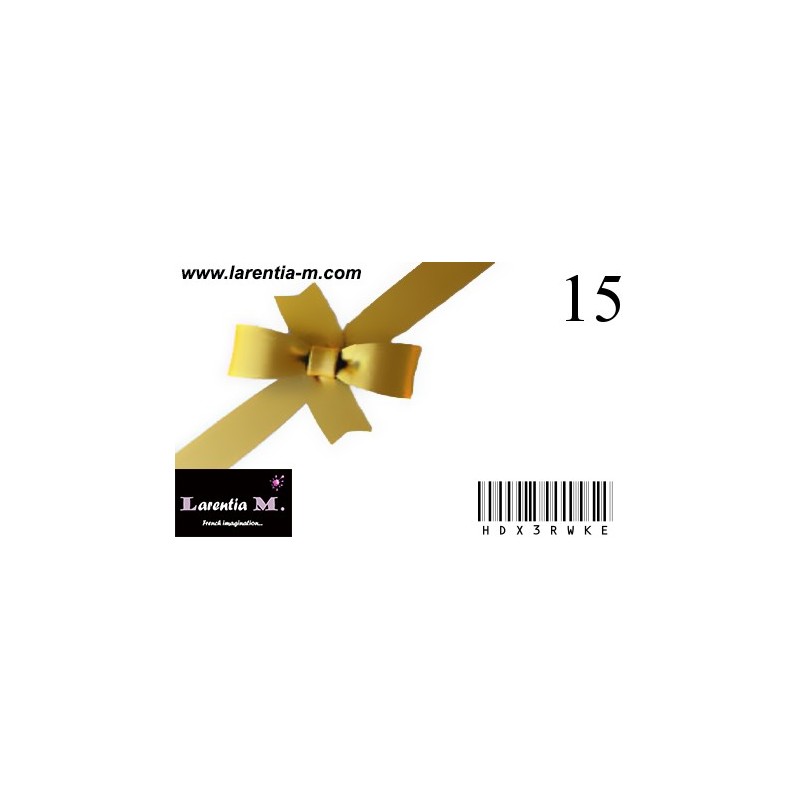 Gift card - 15 €