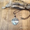 Collier pendentif coquillage en nacre