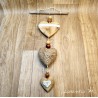 Suspensions Coeur en Bois